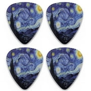 BESTSKY 4Pcs Guitar Picks,Perfect Playability Guitar Accessories,Better Dexterity Comfort Grip Guitar Pick,Multicolor5